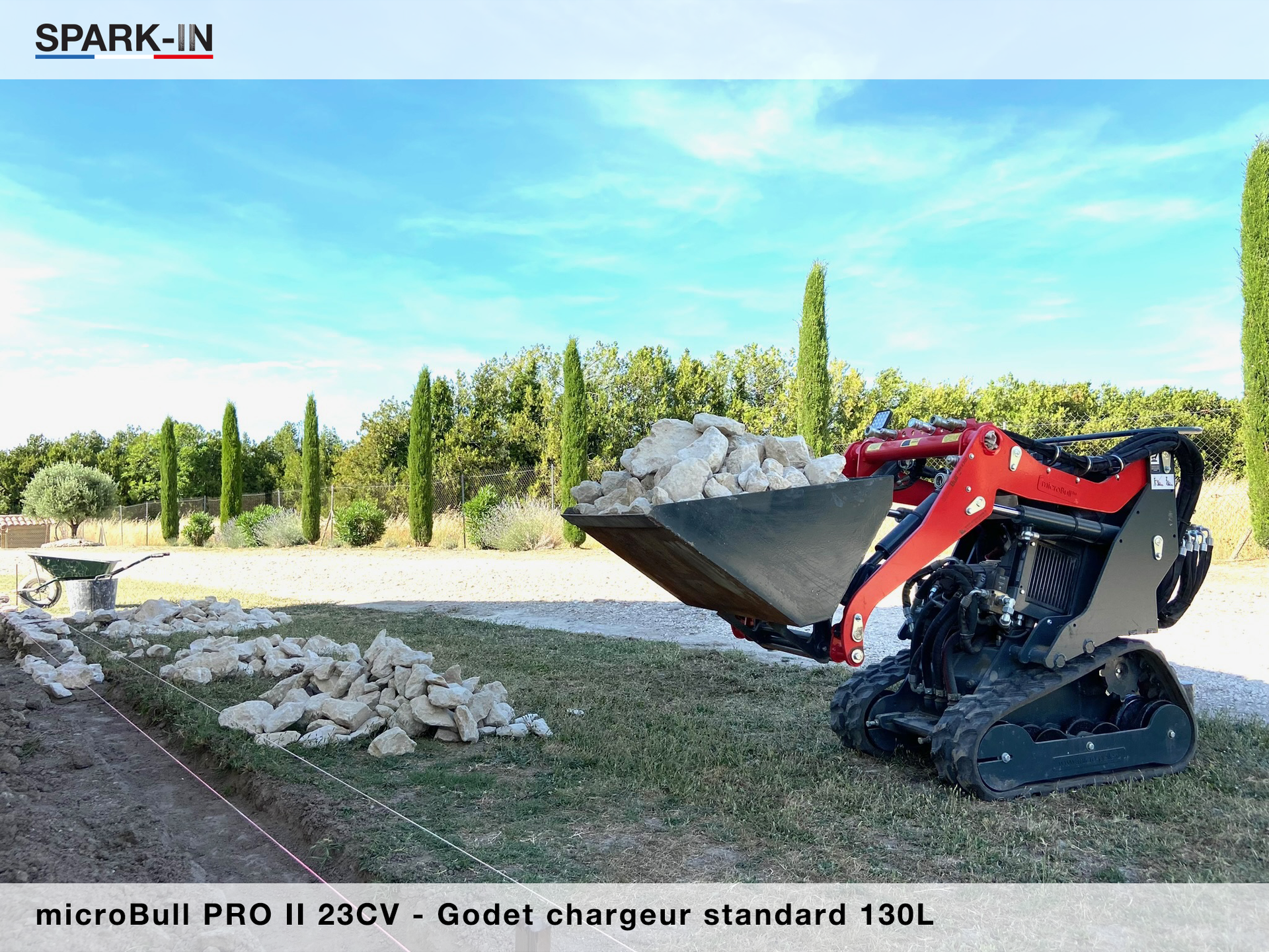 Godet chargeur vrac 130L