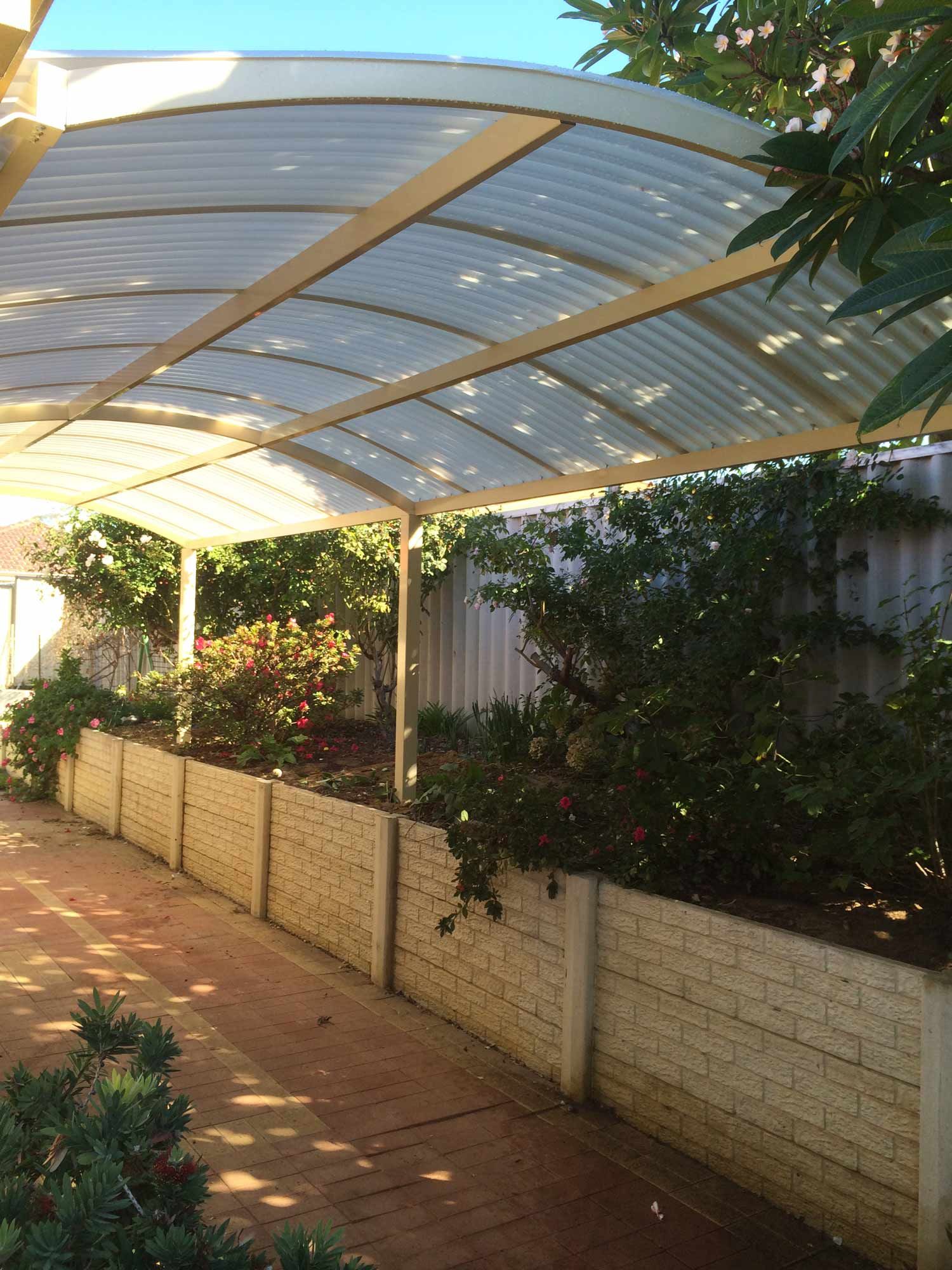 Newly built backyard patio | Carine, WA | Modern Plastics & Pergolas