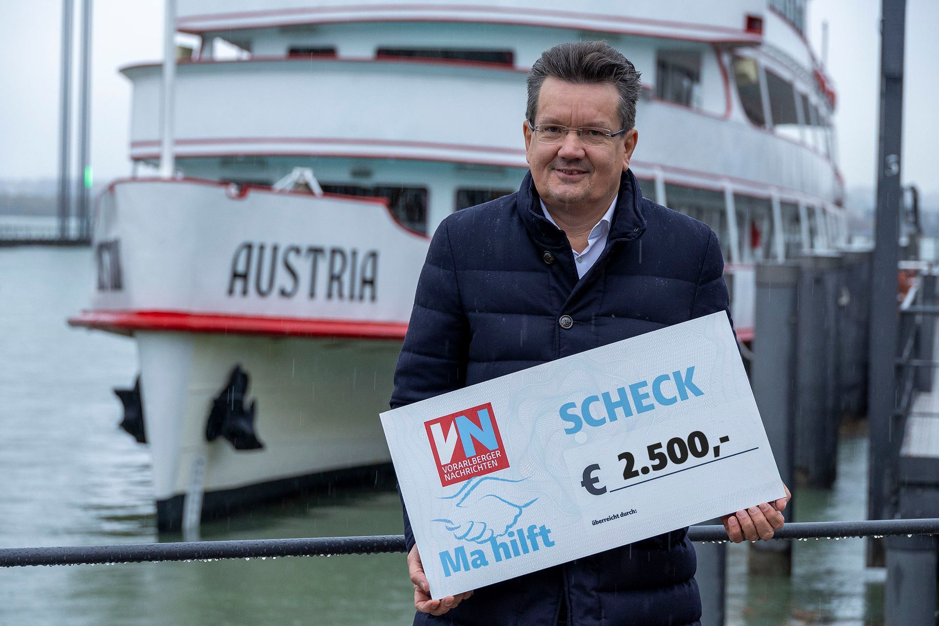 Scheckübergabe Vorarlberg Lines: 2.500 €