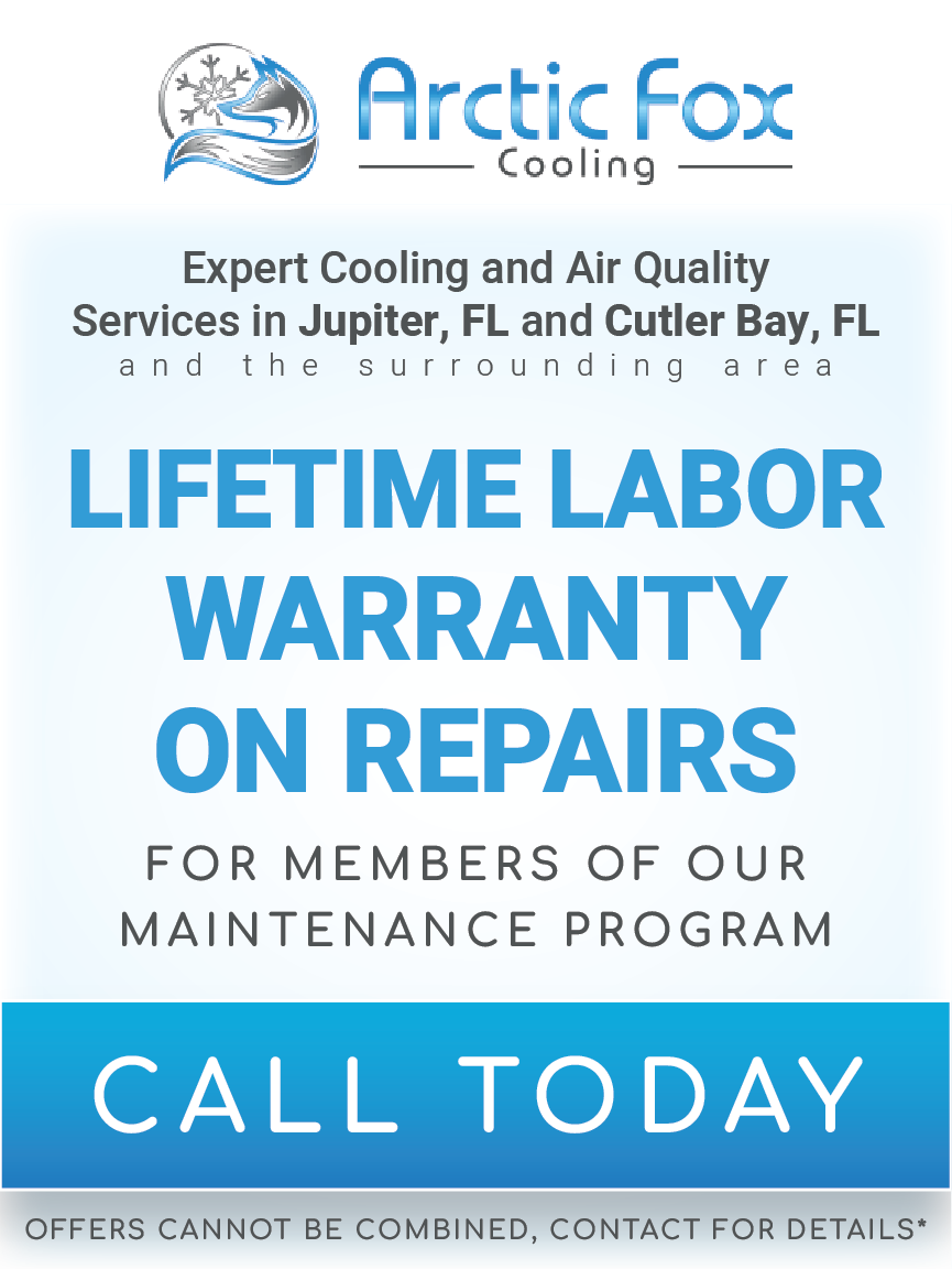 Arctic fox cooling offers a lifetime labor warranty on repairs
