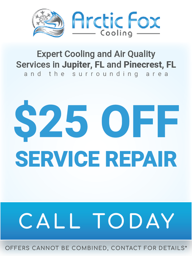 Arctic fox cooling is offering a $25 off service repair