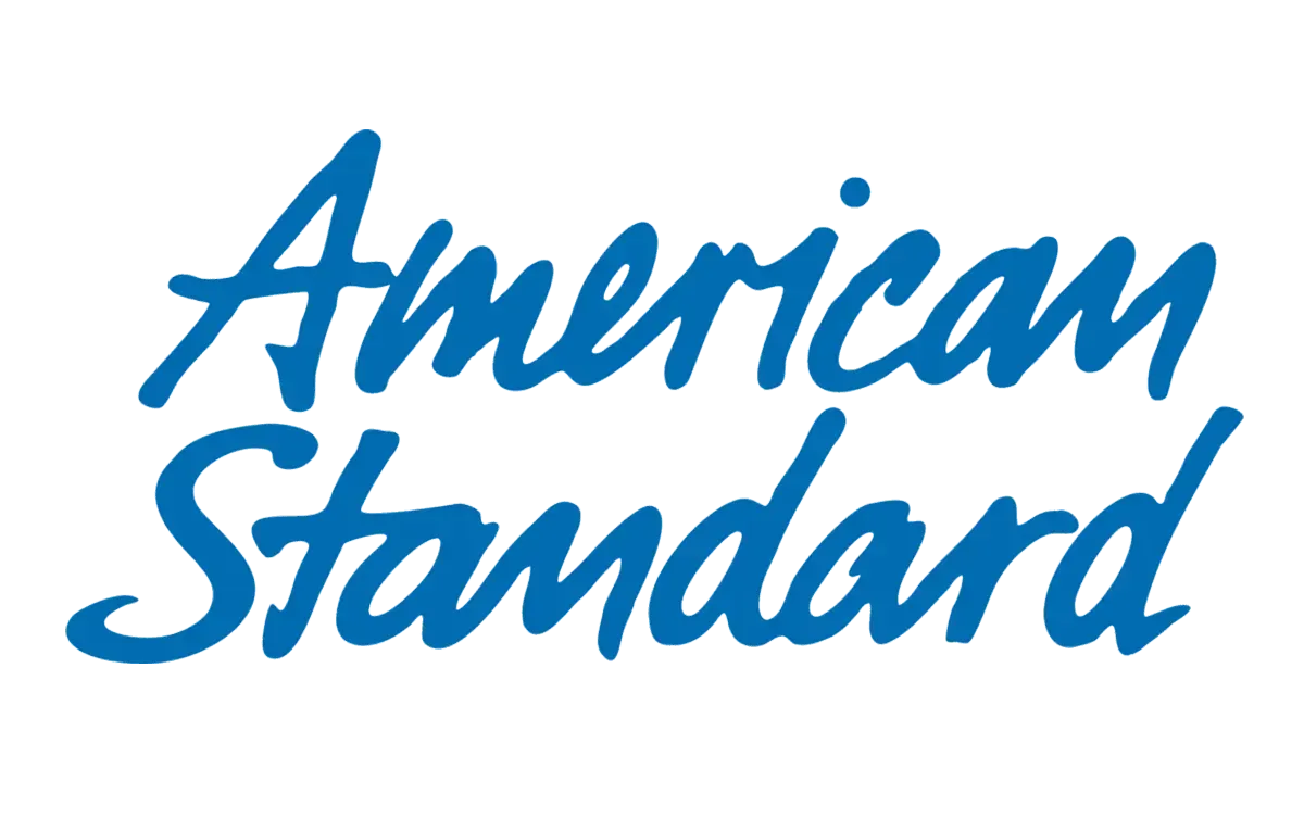 The american standard logo is blue and white on a white background.