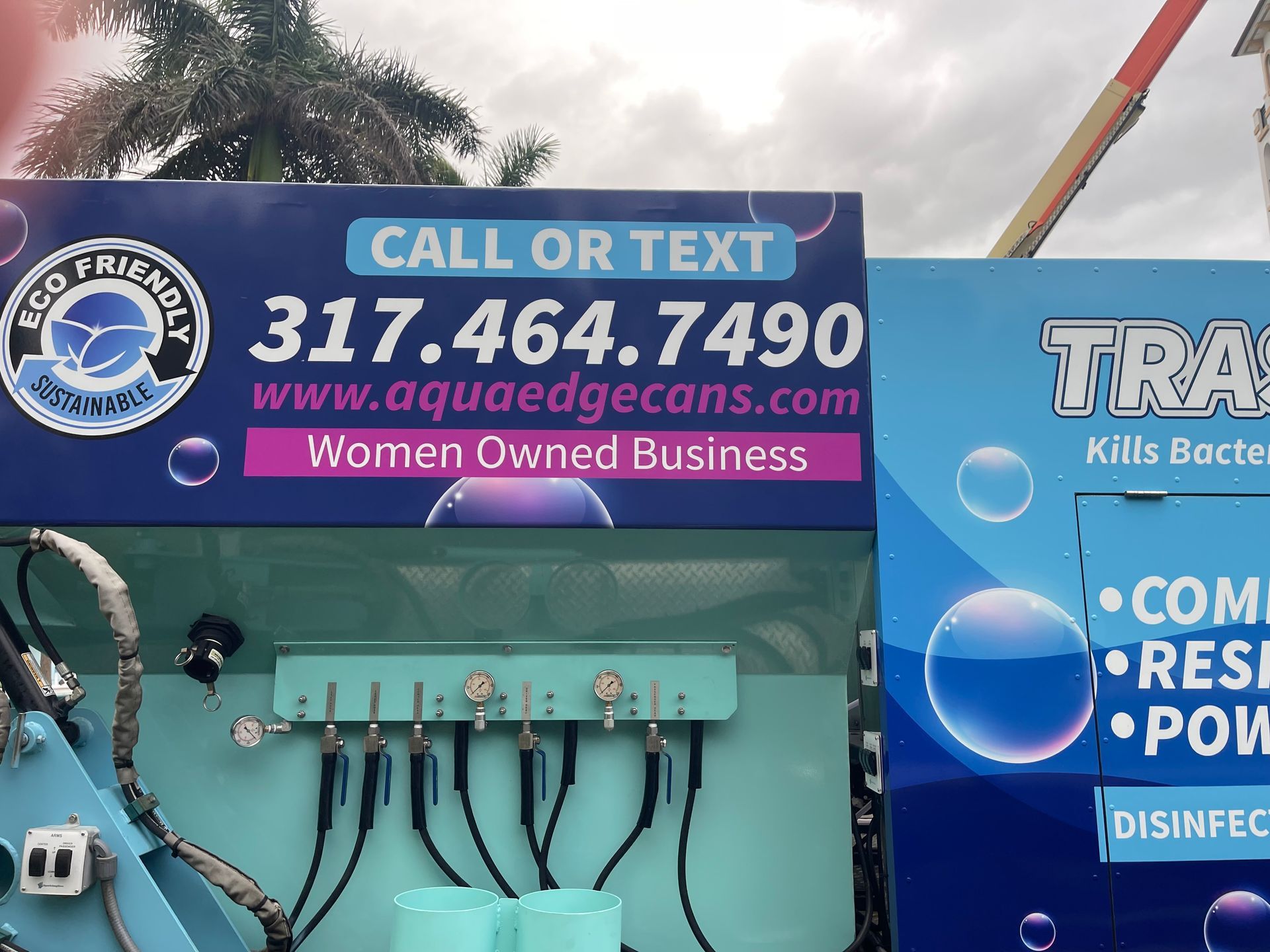 A sign that says call or text on it