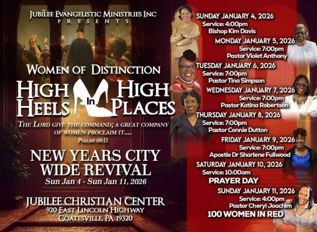 Flyer for a women's revival, 