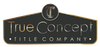 A true concept title company logo on a white background