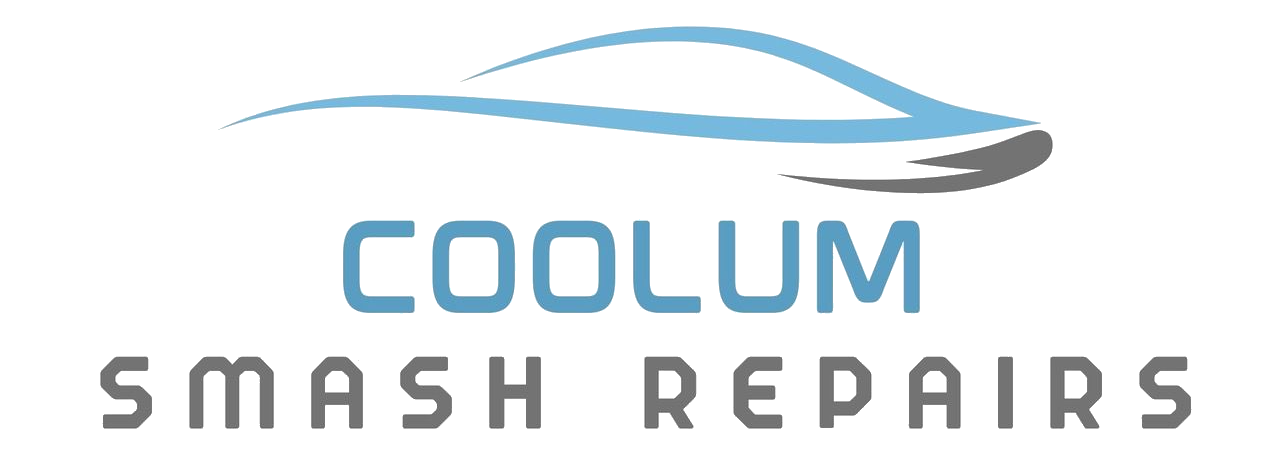 Smash Repairs on the Sunshine Coast Logo for Coolum Smash Repairs with a car silhouette in blue. — Sunshine Coast Dent and Paint Repairs in Coolum Beach, QLD