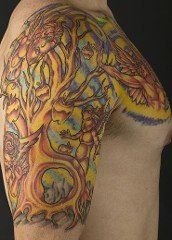 By Joe Martin at Dreams Collide Lancaster PA  Saint tattoo Tattoos R  tattoo