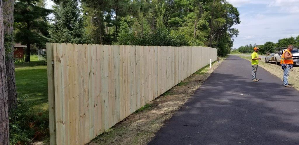 Wooden Fence Installation — Installing Wooden Fence in Deerwood, MN