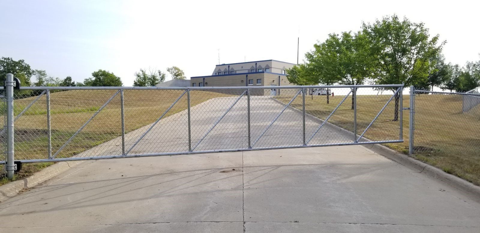 Deer Fencing — White Entrance Gate in Deerwood, MN