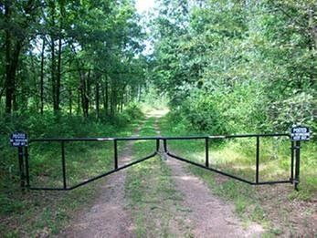 Cantilever Gate — Black Entrance Gate in Deerwood, MN