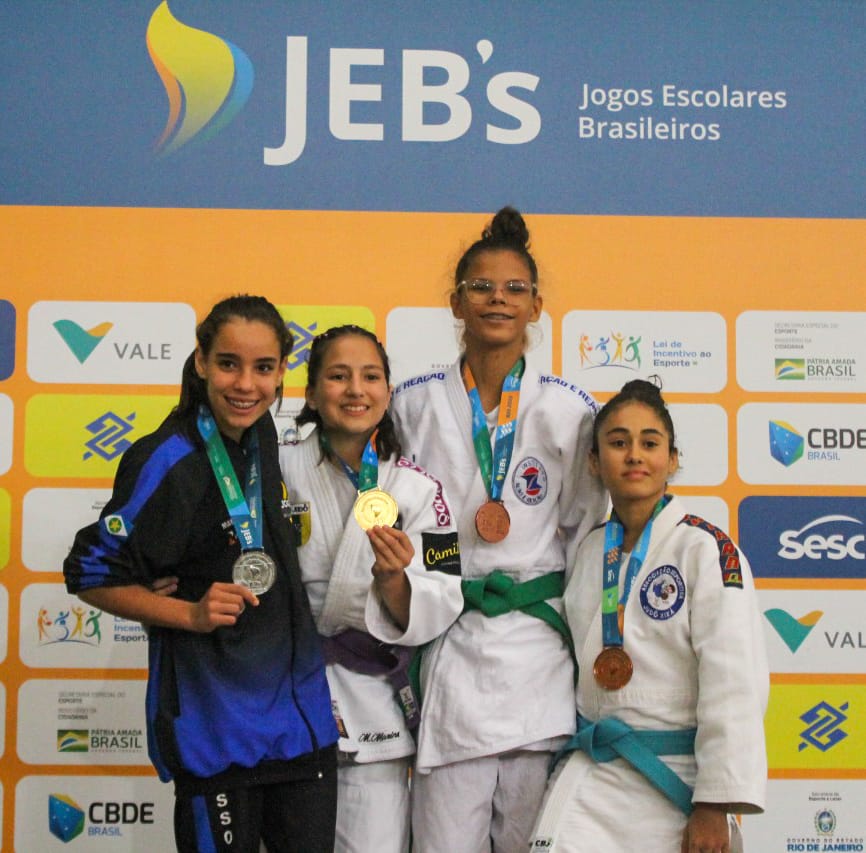 Maria Clara Gomes, bronze nos Jogos Escolares Brasileiros (JEB's) 2022.| Foto: (divulgação)