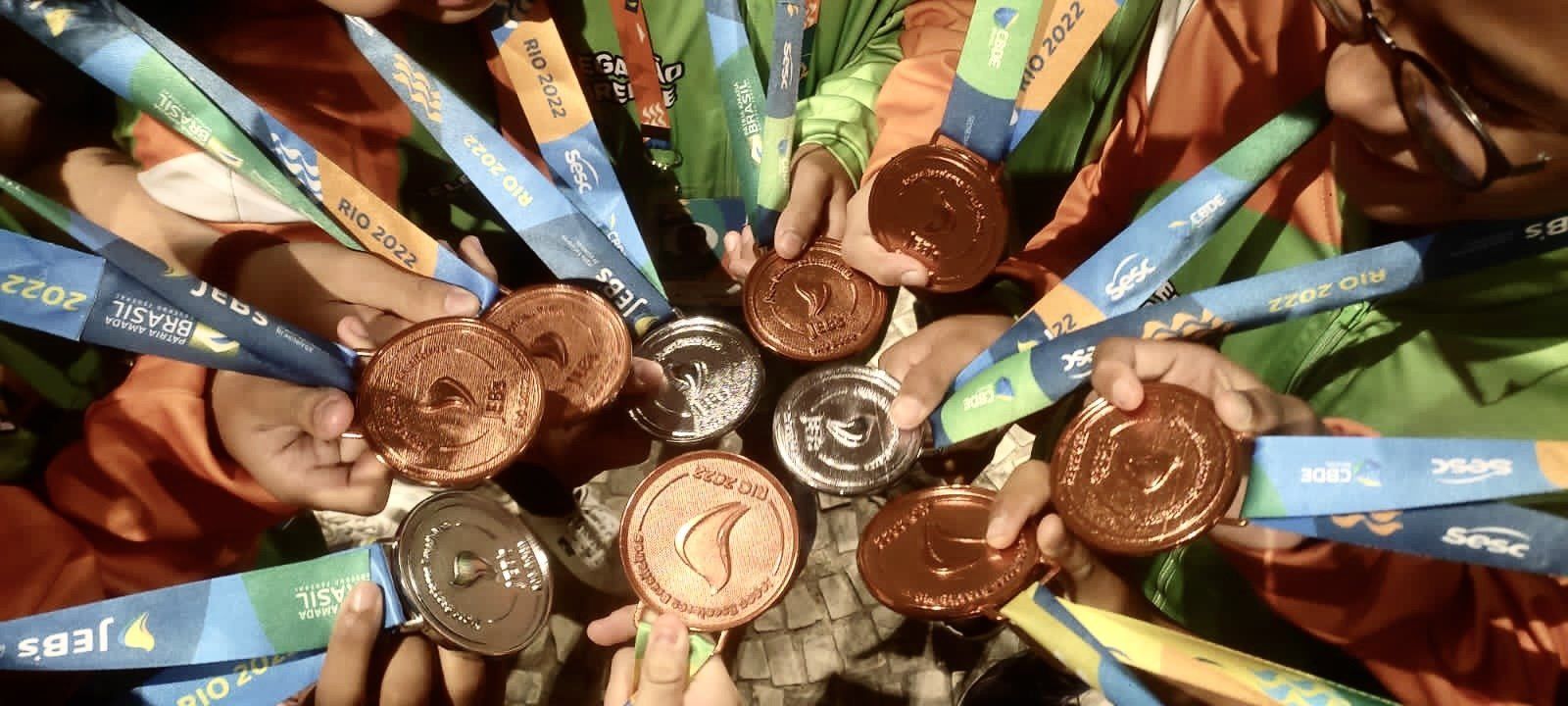 Medalhas cearenses do Judô nos Jogos Escolares Brasileiros (JEB's) 2022. | Foto: (divulgação)