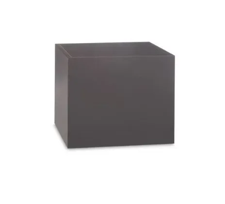 Dark gray cube on a white background