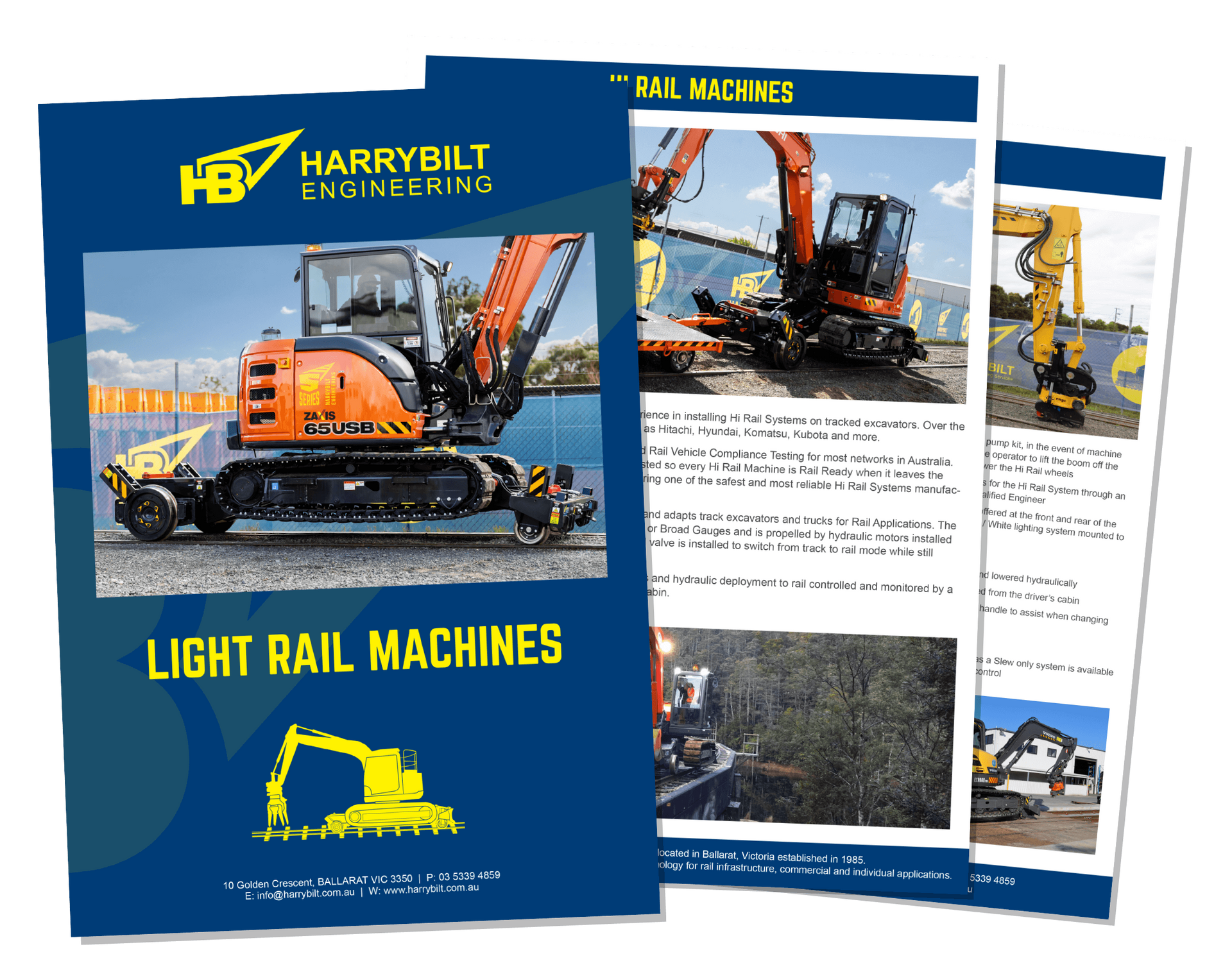 Harrybilt Light Rail Machines Catalogue