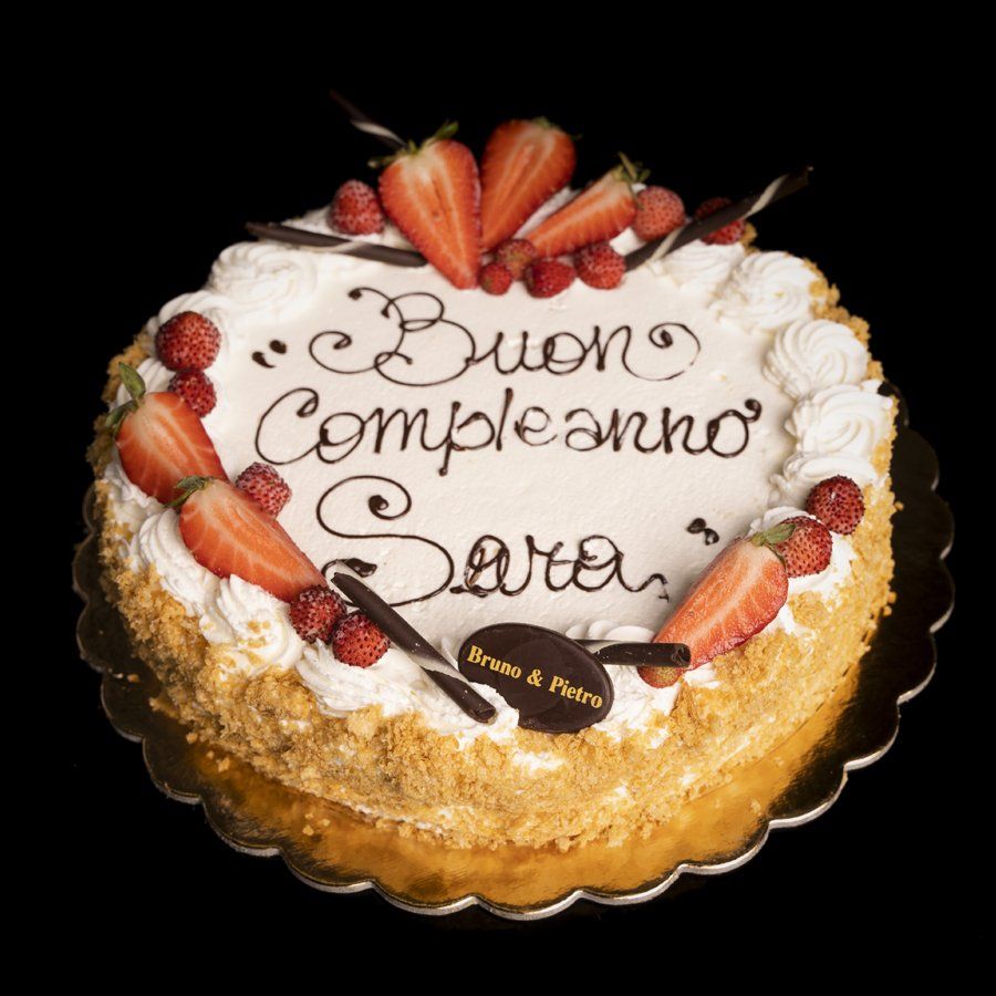 strawberry birthday cake