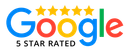 Google 5-Star Rated badge