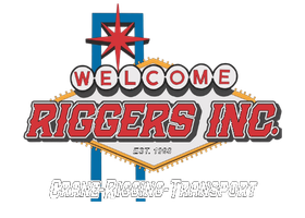 A logo for a company called welcome riggers inc.