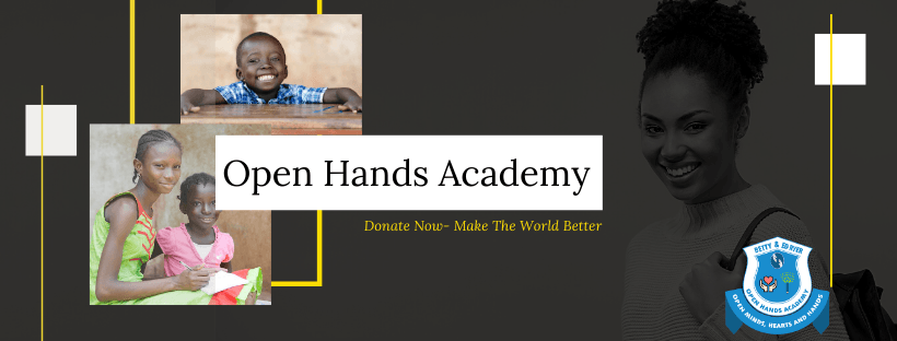 logo for Open Hands Academy, child education in Africa