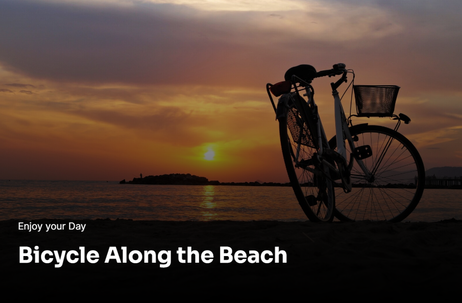 bike on beach