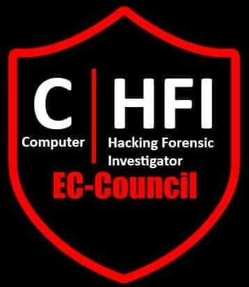 The logo for the computer hacking forensic investigator ec-council