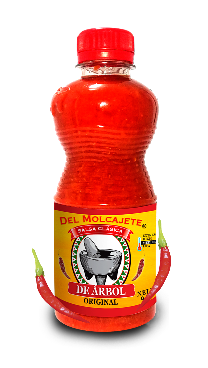 Del Molcajete Chile de Árbol Hot Sause