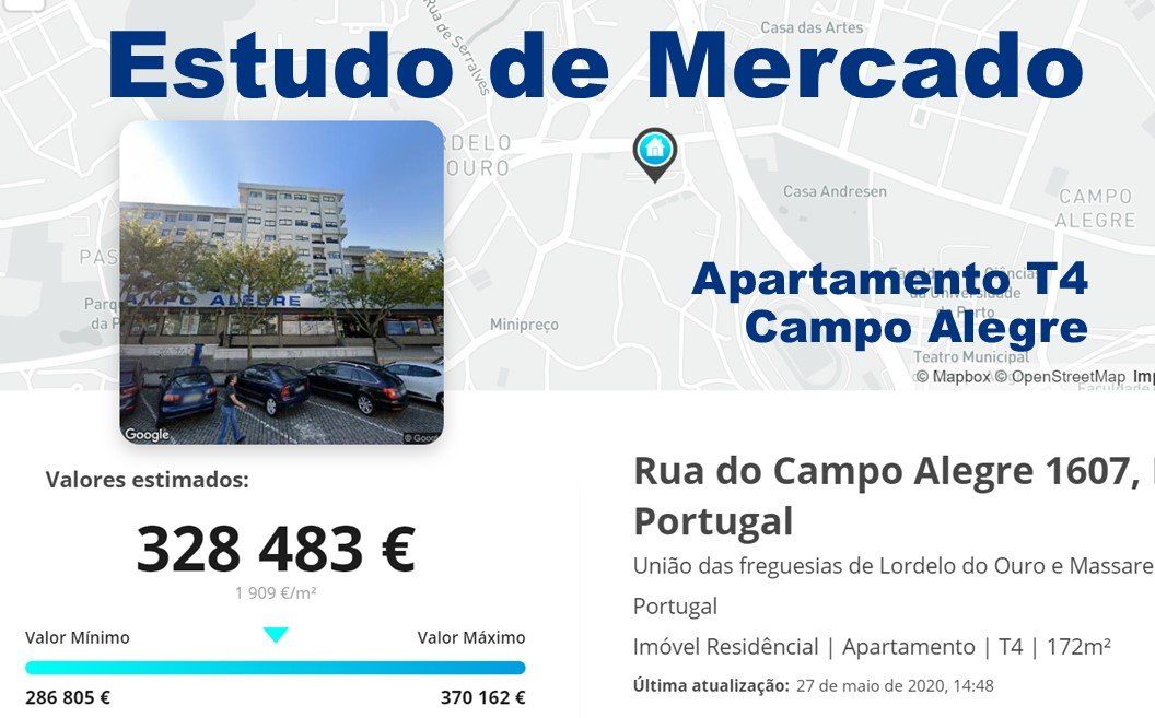 EM Apartamento T4 Campo Alegre