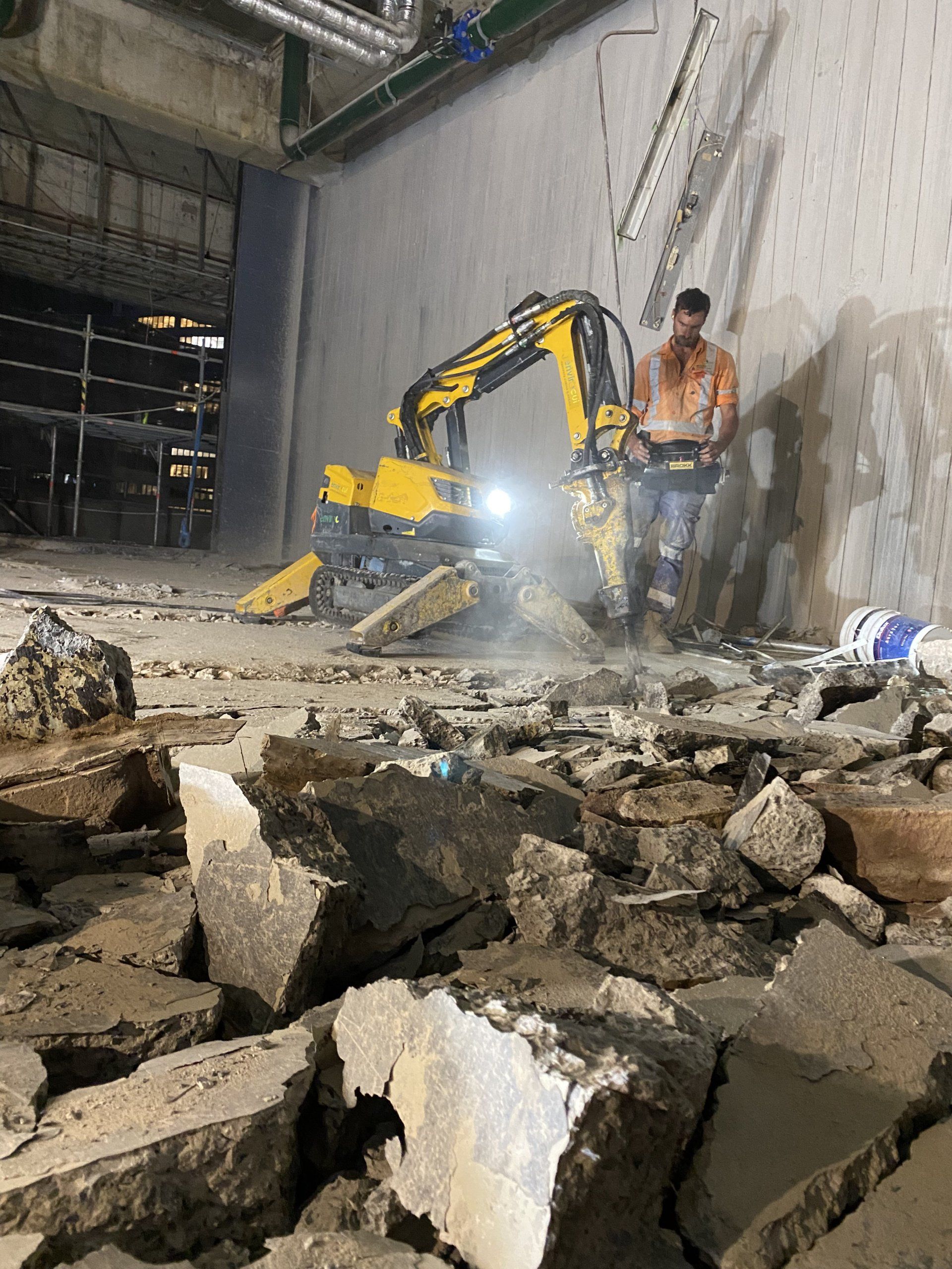 Robotic Demolition Bligh St.— Smithfield, NSW — Supercut