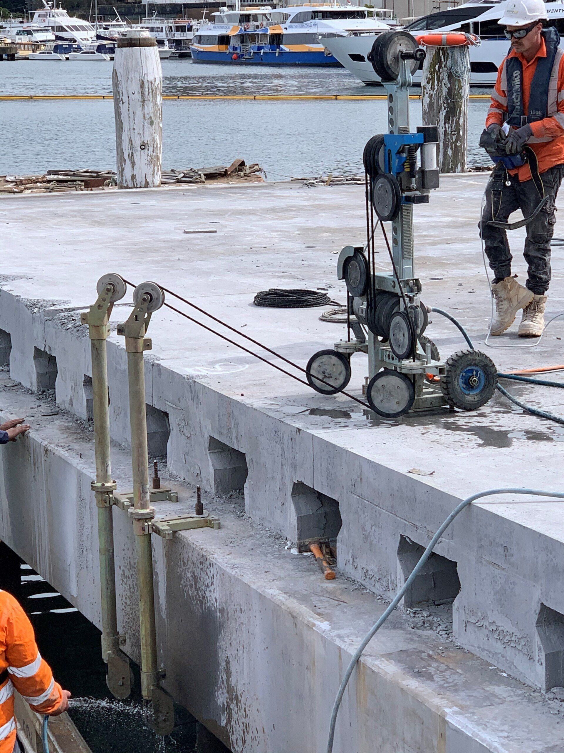 Wharf Wiresaw — Smithfield, NSW — Supercut