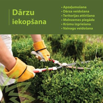 Dārza iekopšana, Apzaļumošana, Dārza veidošana, Teritorijas attīrīšana