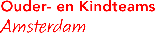 Red text that reads: Ouder- en Kindteams Amsterdam