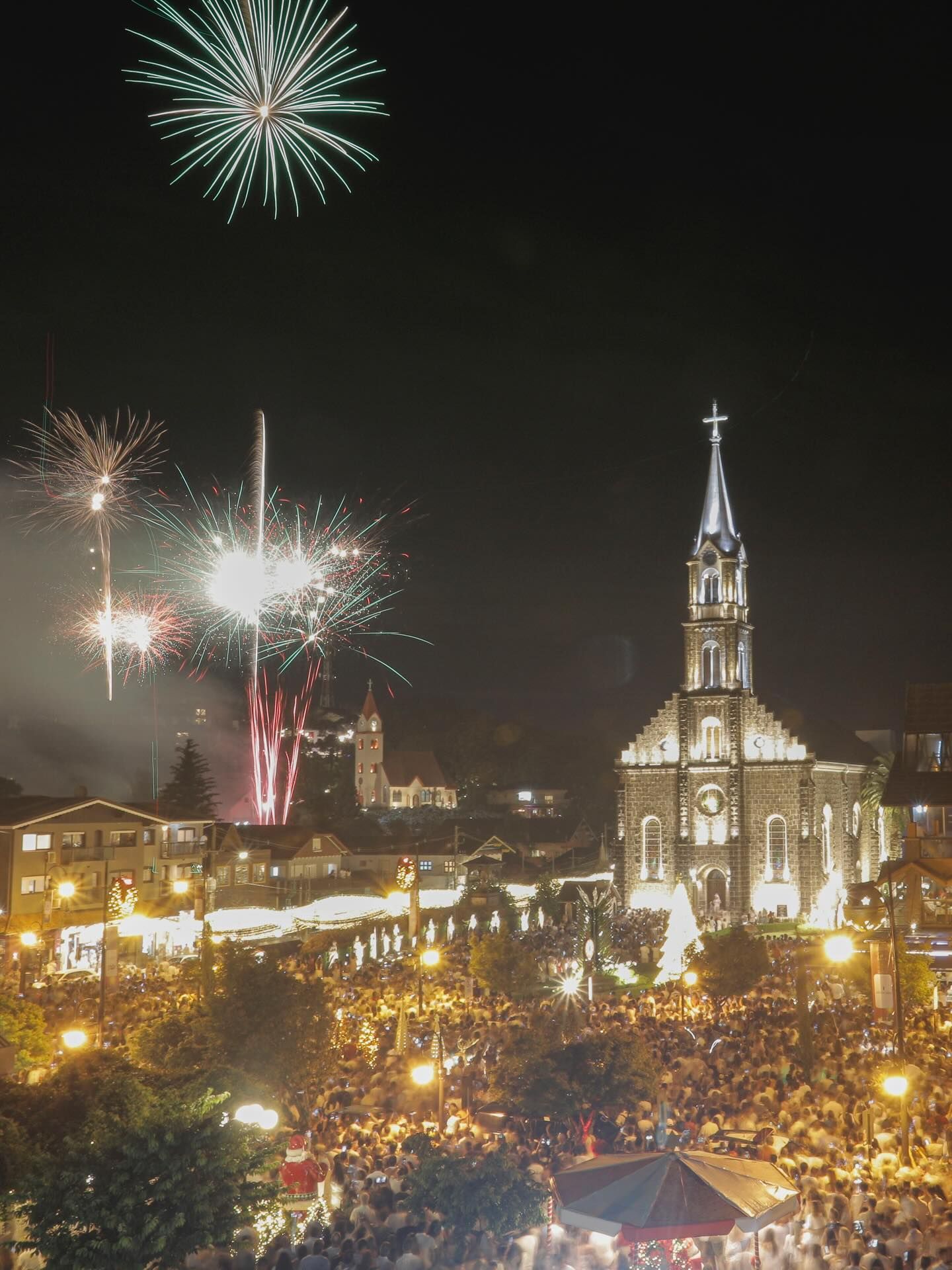 Réveillon em Gramado atinge grande público no centro da cidade