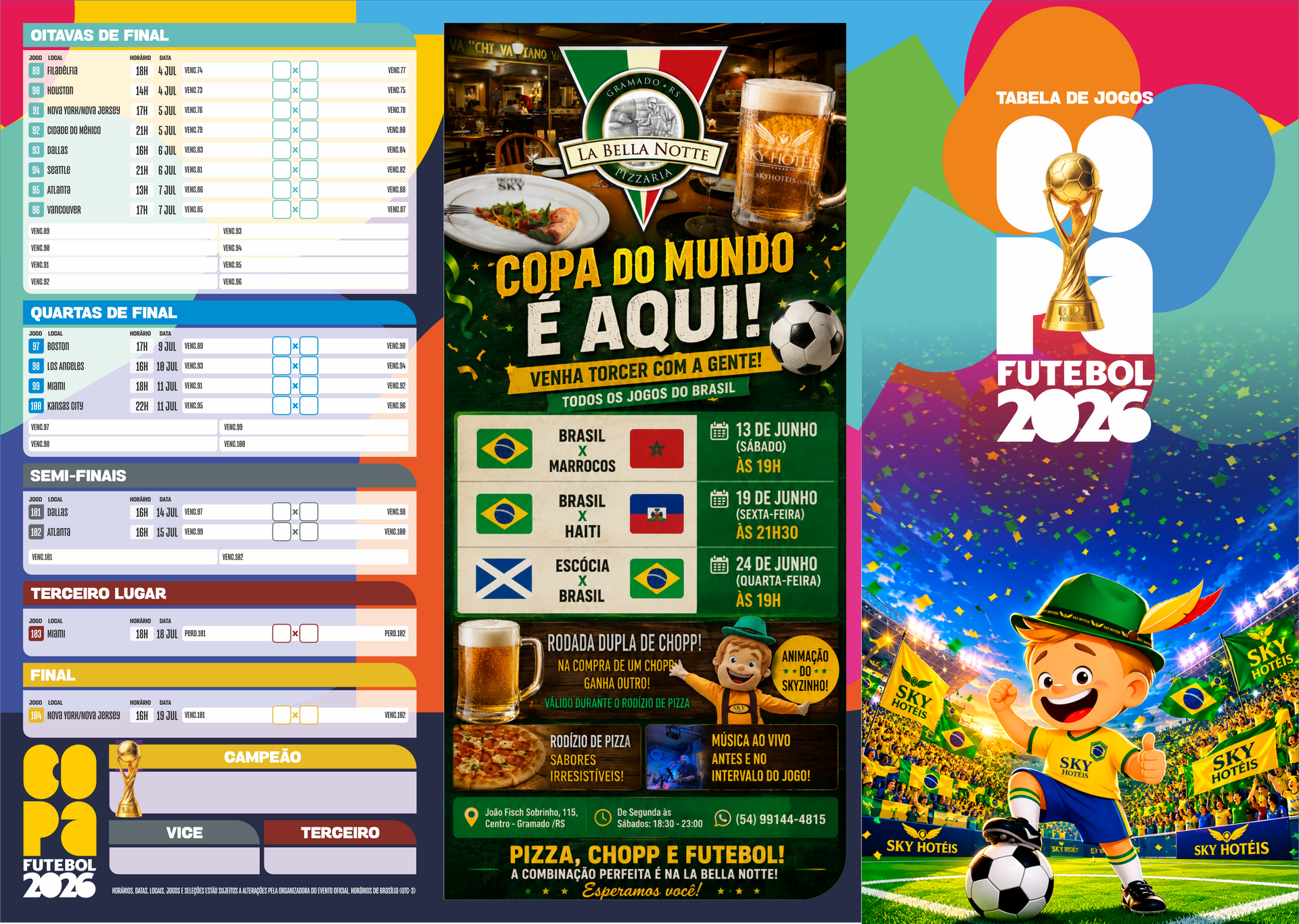 A Tabela da COPA 2026 já está disponível na Sky Hotéis