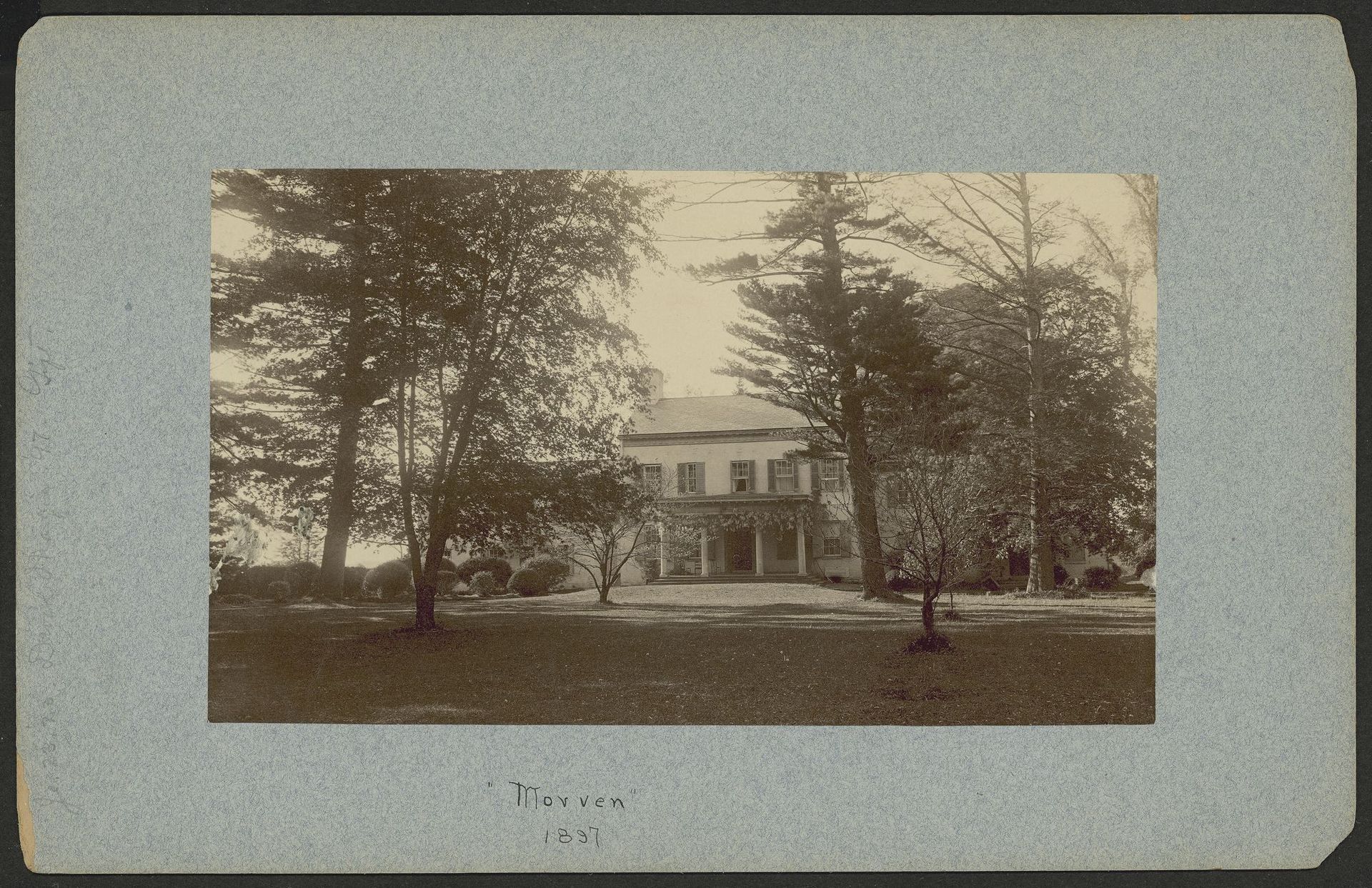 View of Morven, 1897. Courtesy of Princeton University Library.