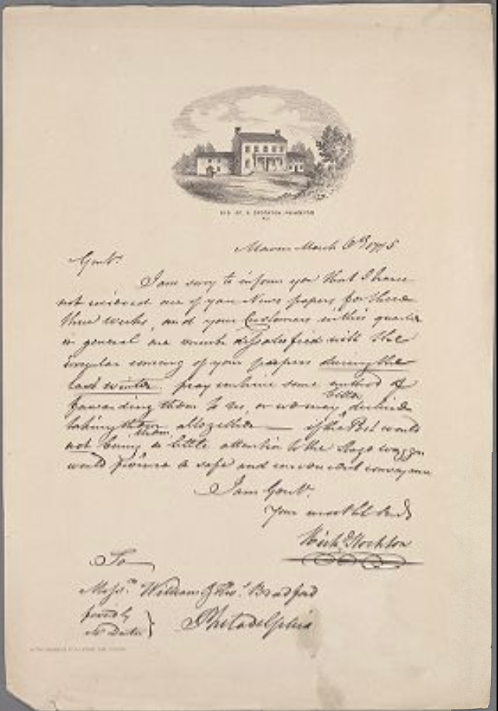 Res. of R. Stockton, Princeton, N.J. on letterhead