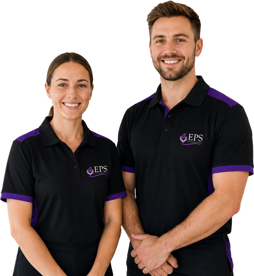 EPSS window cleaners in Newcastle man and lady smiling