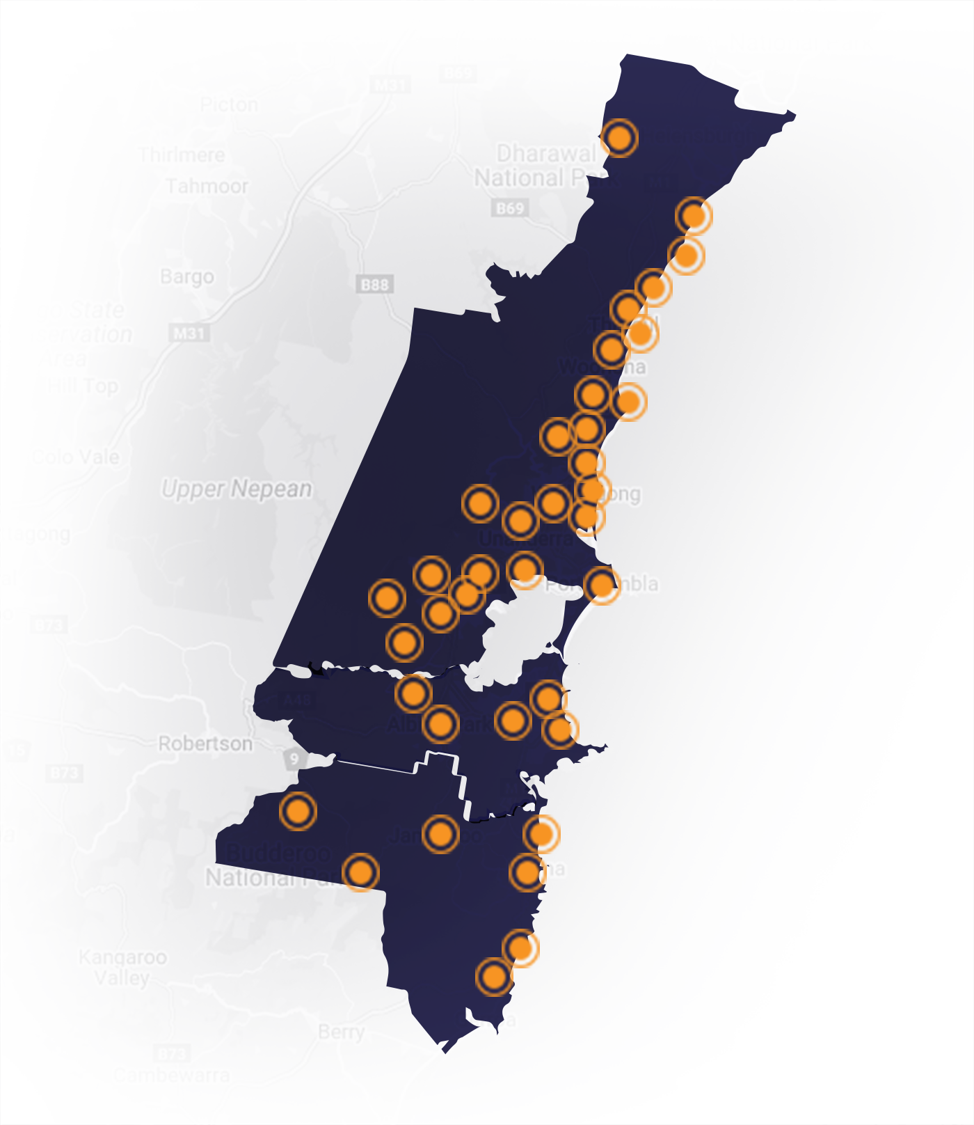 Wollongong Map