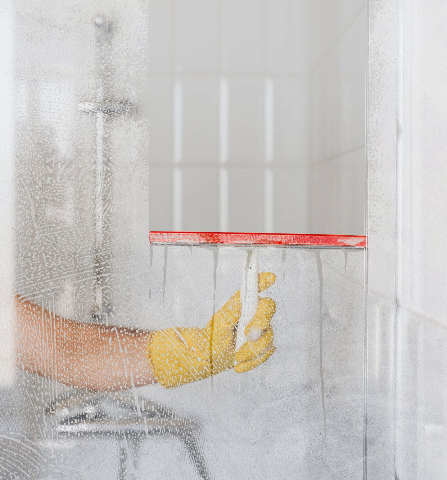 A surprising way to prevent soap scum build-up on glass shower
