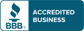 BBB Accredited Business logo, a blue flame and text on a teal background. | Autobahn Performance Inc