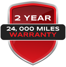Red shield with a 2-year, 24,000-mile warranty badge. | Autobahn Performance Inc