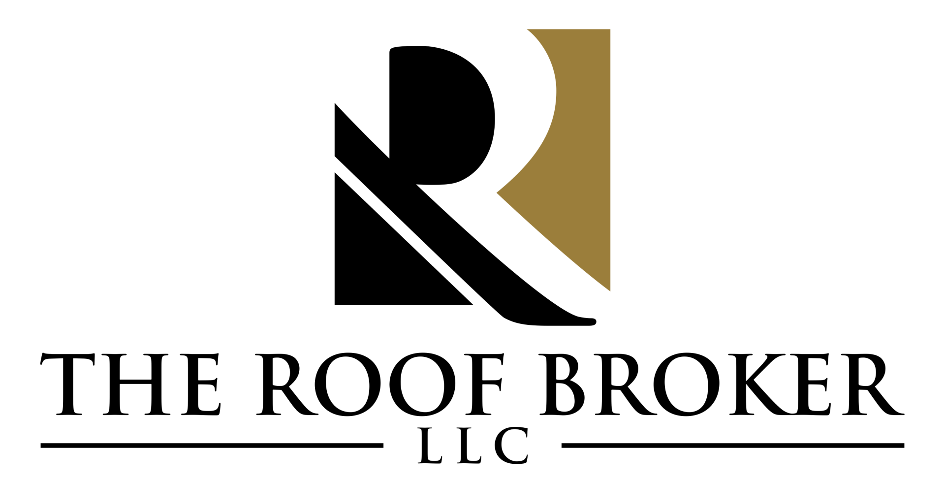 Logo for The Roof Broker LLC: stylized