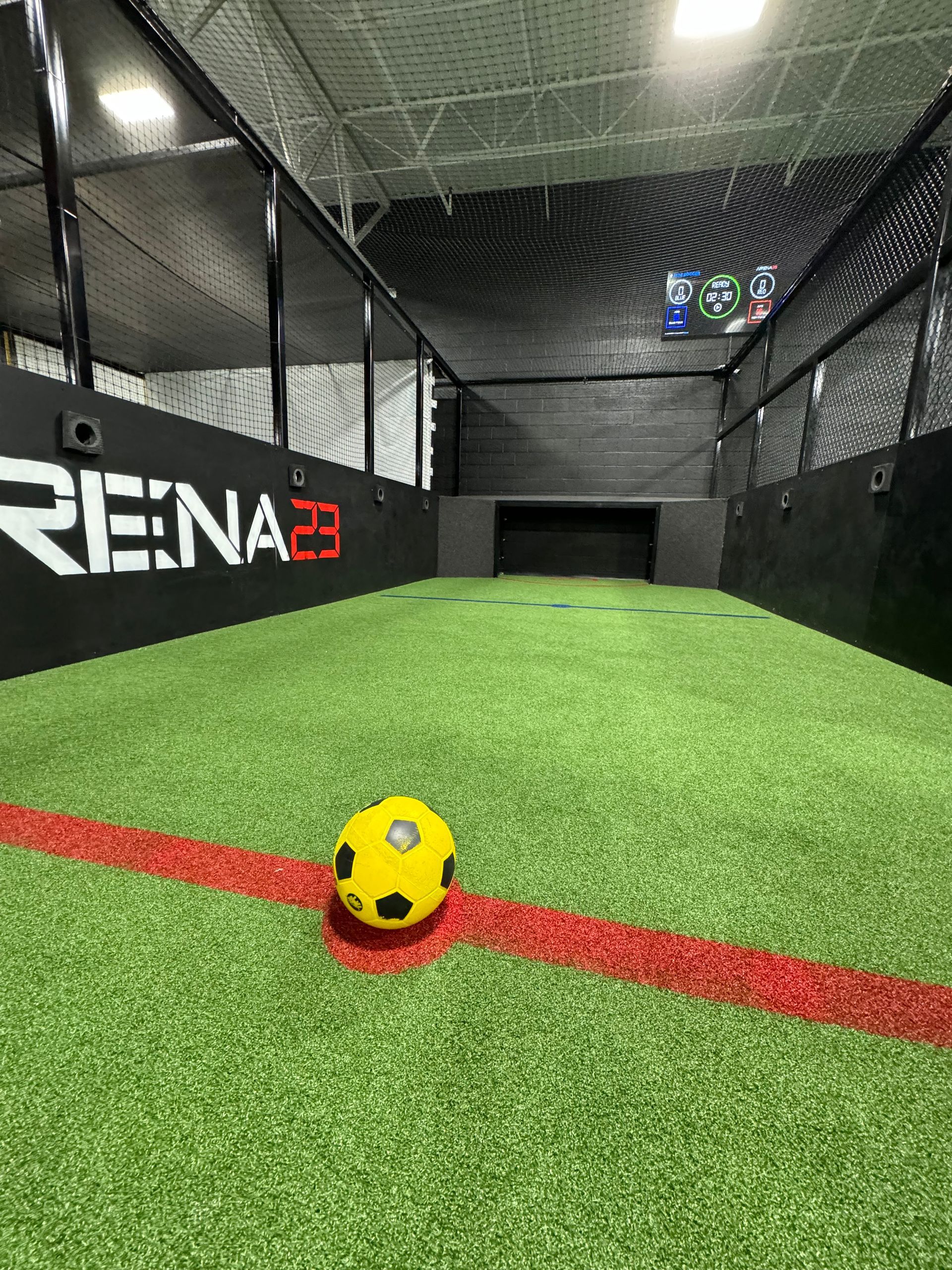 1 v 1 or 2 v 2 games of soccer