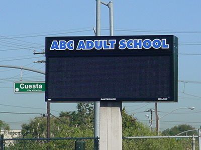 abc adult sign - sign shop in  Azusa, CA