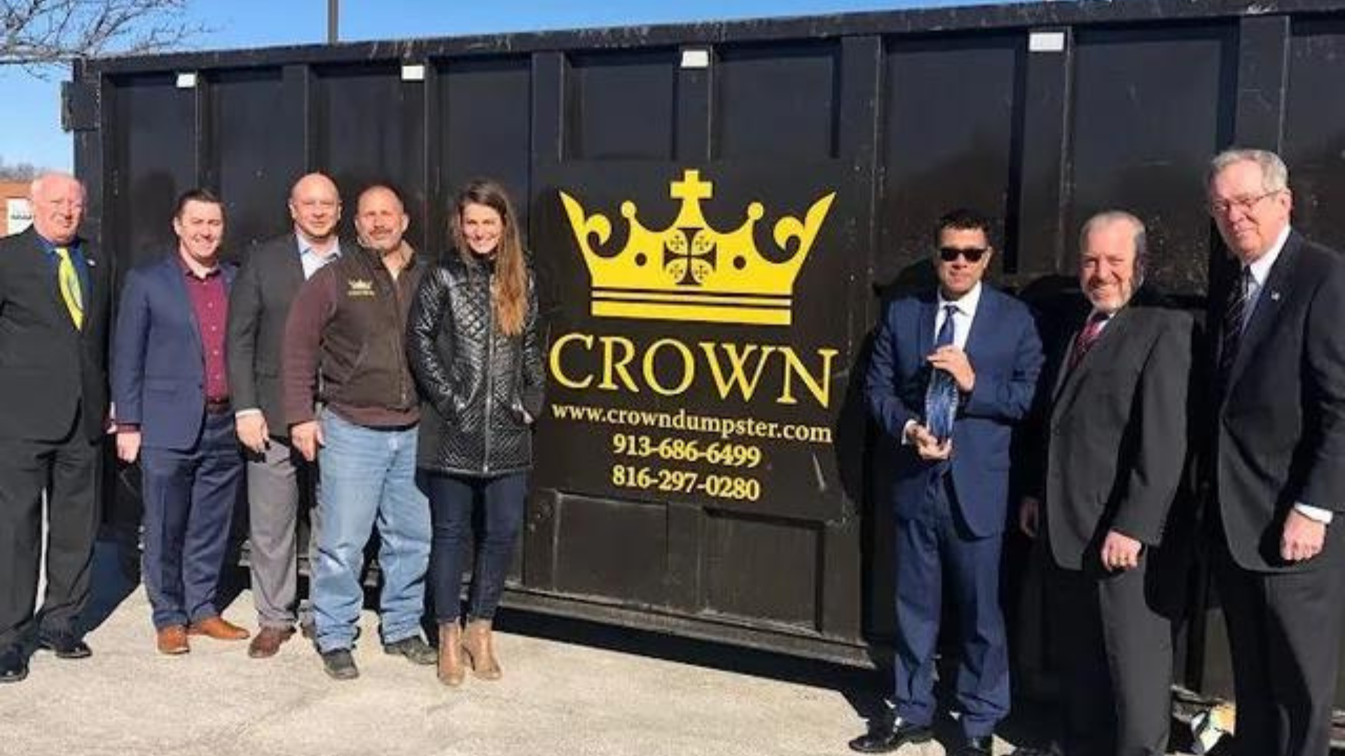 Picture of crown dumpster team