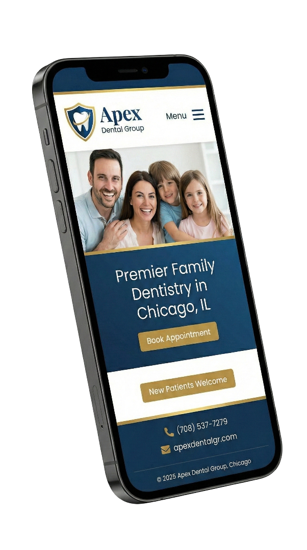 mobile optimized dental website design