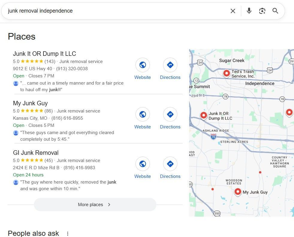 junk removal company independence