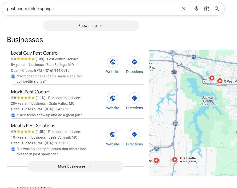 pest control blue springs