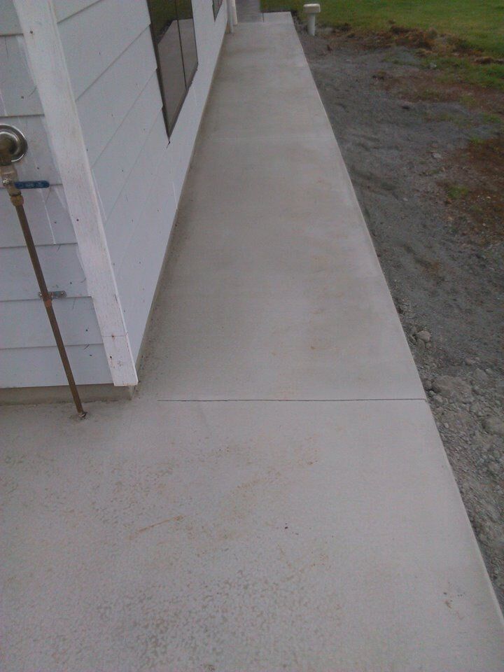 dried concrete slab around house in Toowoomba