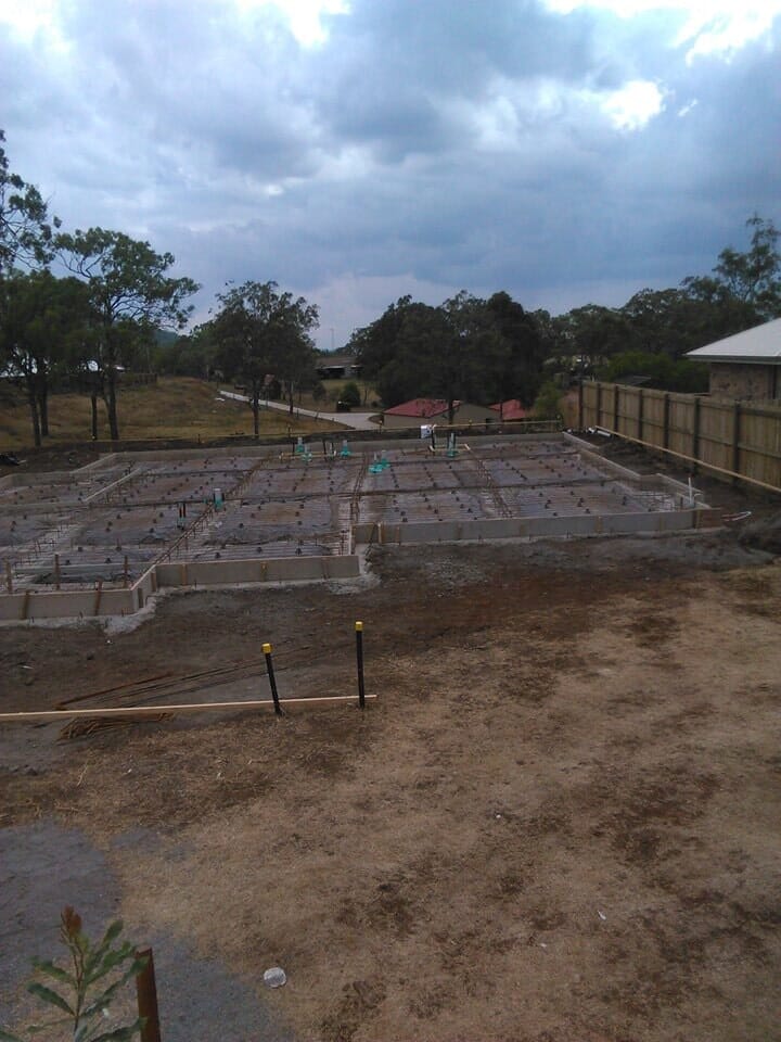 Concrete foundation laid - Concrete footing and slabs Toowoomba, QLD