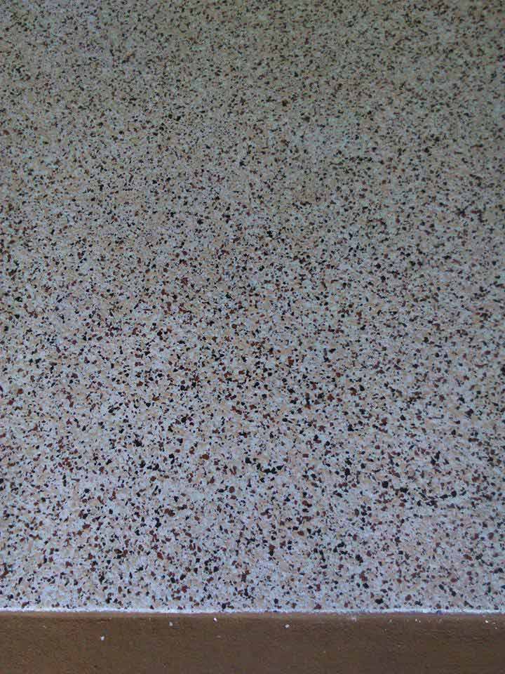 Close up grey exposed aggregate