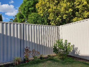 Residential property with customised colorbond fences in Hobart TAS.